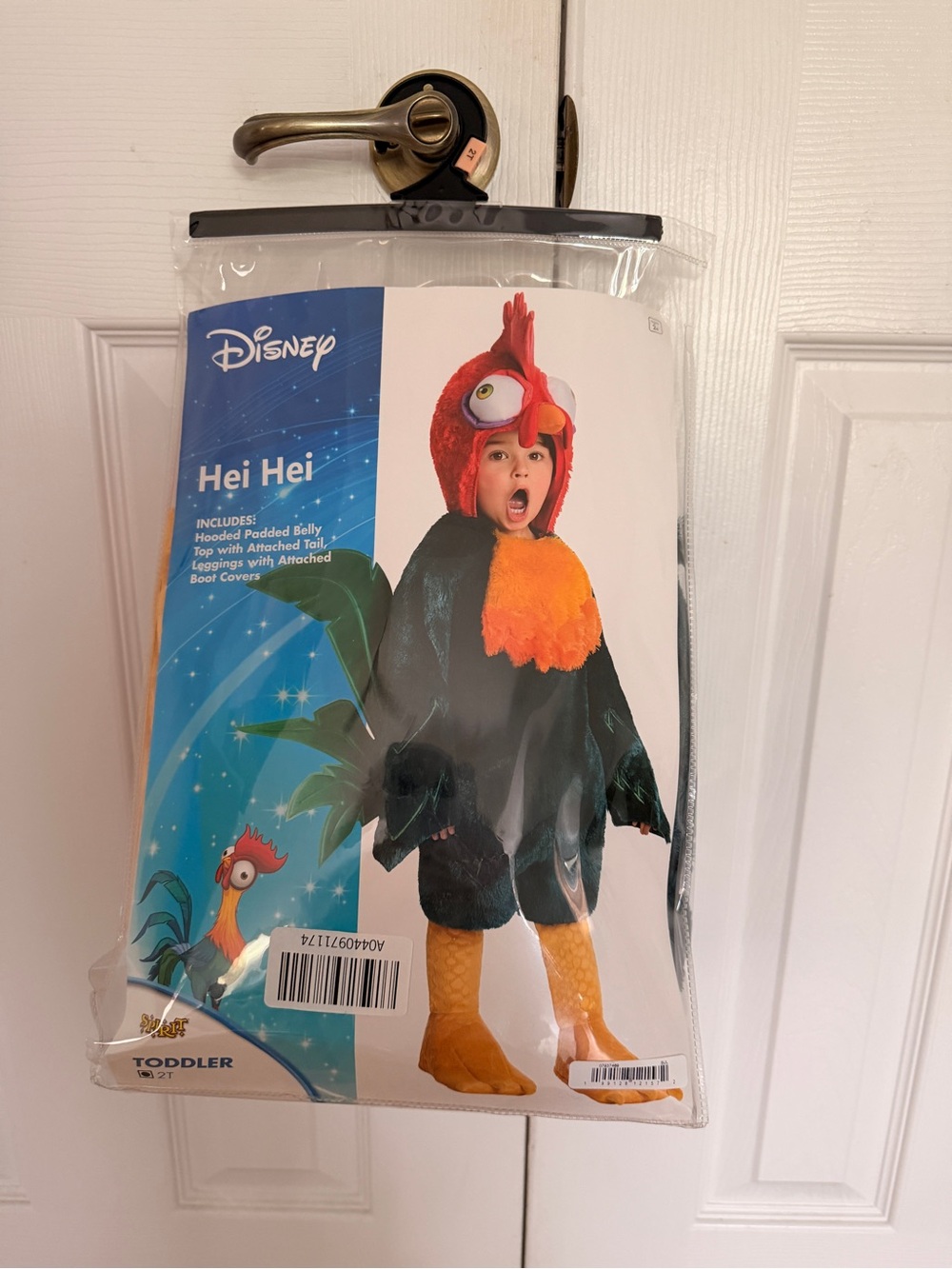Spirit Disney Hei Hei Toddler Chicken Costume - Black, Orange, Yellow